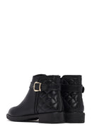Woman Black Zippered Buckled Boots | Derimod Woman Black Zippered Buckled Boots | Derimod