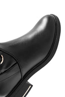 Woman Black Zippered Buckle Detailed Boots | Derimod Woman Black Zippered Buckle Detailed Boots | Derimod