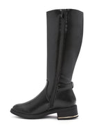 Woman Black Zippered Buckle Detailed Boots | Derimod Woman Black Zippered Buckle Detailed Boots | Derimod