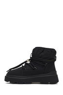 Women's Black Lace-Up Thick-Soled Boots | Derimod Women's Black Lace-Up Thick-Soled Boots | Derimod