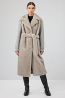 Mirage Women's Gray Teddy Coat | Derimod Mirage Women's Gray Teddy Coat | Derimod