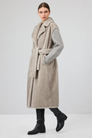 Mirage Women's Gray Teddy Coat | Derimod Mirage Women's Gray Teddy Coat | Derimod