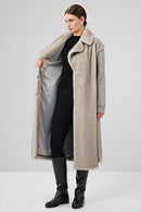 Mirage Women's Gray Teddy Coat | Derimod Mirage Women's Gray Teddy Coat | Derimod