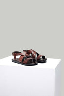 Brown Men's Leather Sandals | Derimod Brown Men's Leather Sandals | Derimod