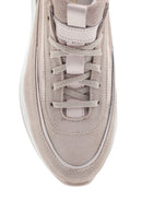 Women's Leather Suede High Sole Sneaker | Derimod Women's Leather Suede High Sole Sneaker | Derimod