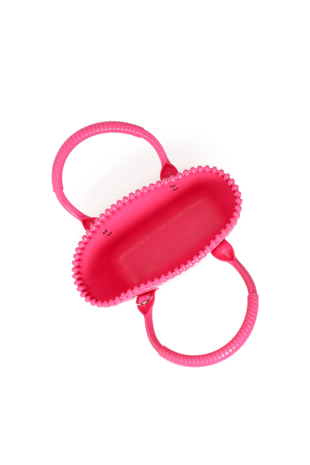 Kadın Pembe Uzun Askılı Mini Jelly Kol Çantası