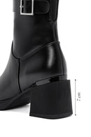 Women's Black Zippered Chunky Heel Boots | Derimod Women's Black Zippered Chunky Heel Boots | Derimod