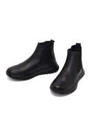 Men's Black Thick-Soled Leather Chelsea Boot | Derimod Men's Black Thick-Soled Leather Chelsea Boot | Derimod