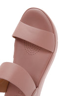 Kadın Pembe Kalın Tabanlı Comfort Sandalet | Derimod Kadın Pembe Kalın Tabanlı Comfort Sandalet | Derimod