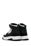 Erkek Siyah Deri Bilekli Sneaker | Derimod Erkek Siyah Deri Bilekli Sneaker | Derimod