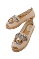 Kadın Bej Taşlı Espadril | Derimod Kadın Bej Taşlı Espadril | Derimod