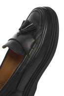 Women's Black Tassel Leather Loafer | Derimod Women's Black Tassel Leather Loafer | Derimod