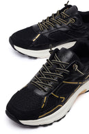 Woman Black Lace-Up Chunky Sneaker | Derimod Woman Black Lace-Up Chunky Sneaker | Derimod