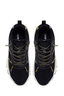 Woman Black Lace-Up Chunky Sneaker | Derimod Woman Black Lace-Up Chunky Sneaker | Derimod