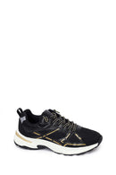 Woman Black Lace-Up Chunky Sneaker | Derimod Woman Black Lace-Up Chunky Sneaker | Derimod