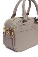 Woman Dark Grey Long-Strap Accessorized Shoulder Bag | Derimod Woman Dark Grey Long-Strap Accessorized Shoulder Bag | Derimod