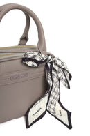 Woman Dark Grey Long-Strap Accessorized Shoulder Bag | Derimod Woman Dark Grey Long-Strap Accessorized Shoulder Bag | Derimod