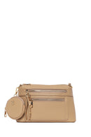 Woman Beige Long-Strap Crossbody Bag | Derimod Woman Beige Long-Strap Crossbody Bag | Derimod