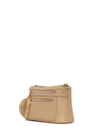 Woman Beige Long-Strap Crossbody Bag | Derimod Woman Beige Long-Strap Crossbody Bag | Derimod