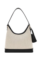 Woman Cream Charmed Shoulder Bag | Derimod Woman Cream Charmed Shoulder Bag | Derimod