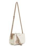 Woman Cream Charmed Crossbody Bag | Derimod Woman Cream Charmed Crossbody Bag | Derimod