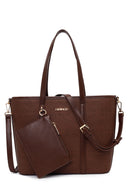 Woman Brown Long-Strap Patterned Wicker Shoulder Bag | Derimod Woman Brown Long-Strap Patterned Wicker Shoulder Bag | Derimod