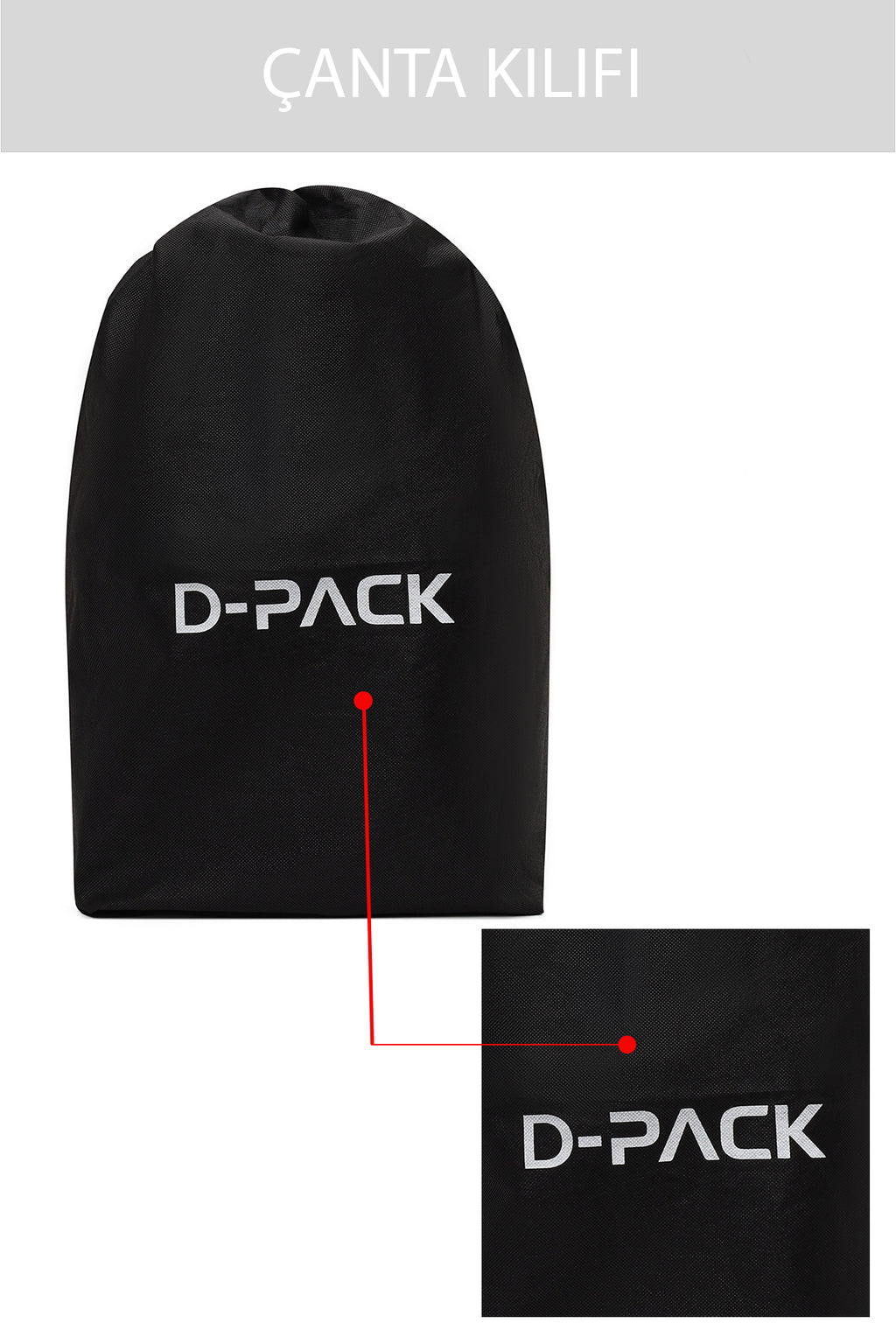 D-Pack Unisex Siyah Deri Sırt Çantası