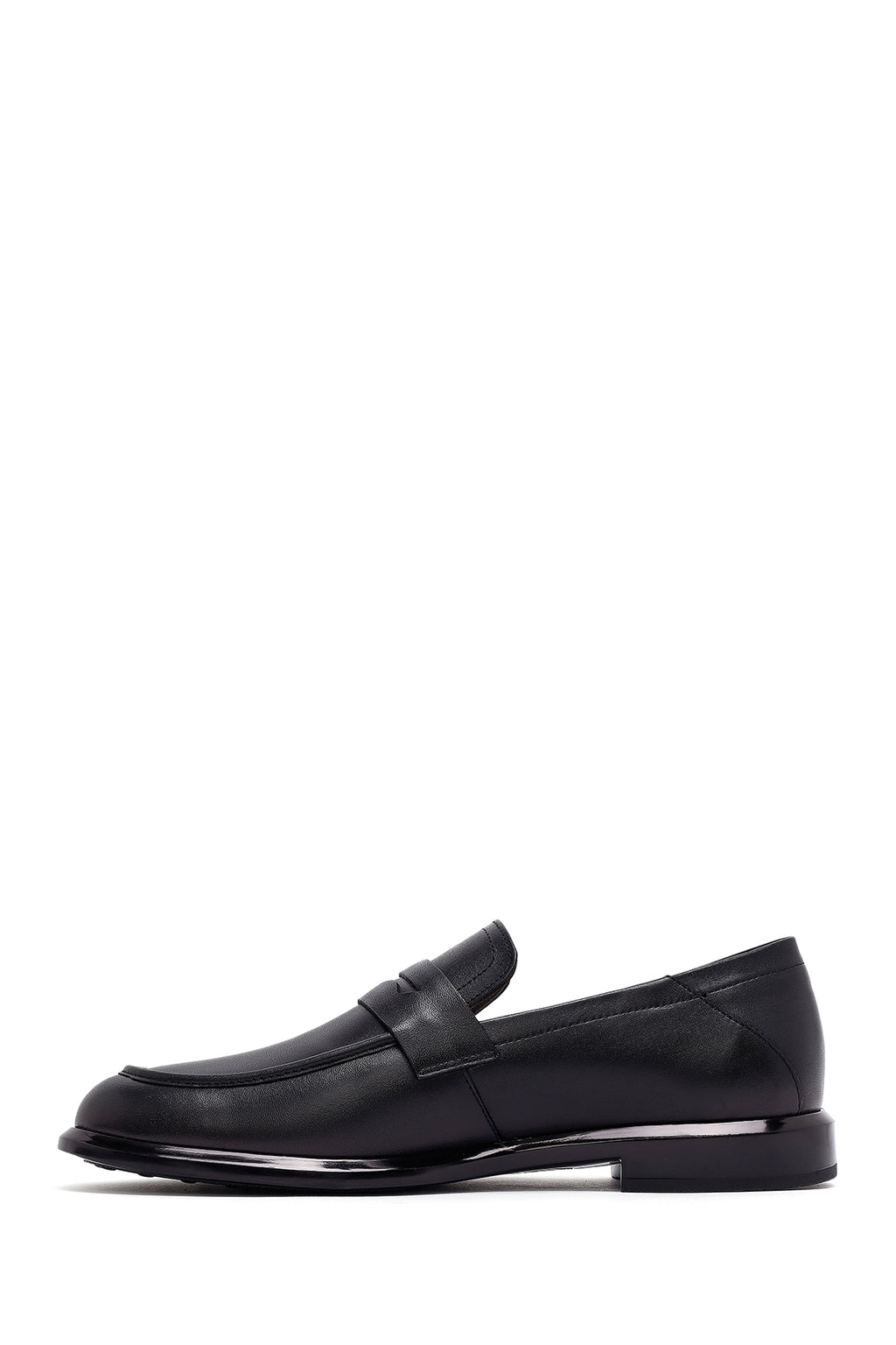Erkek Siyah Deri Casual Loafer