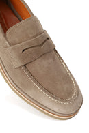 Erkek Bej Süet Deri Loafer | Derimod Erkek Bej Süet Deri Loafer | Derimod