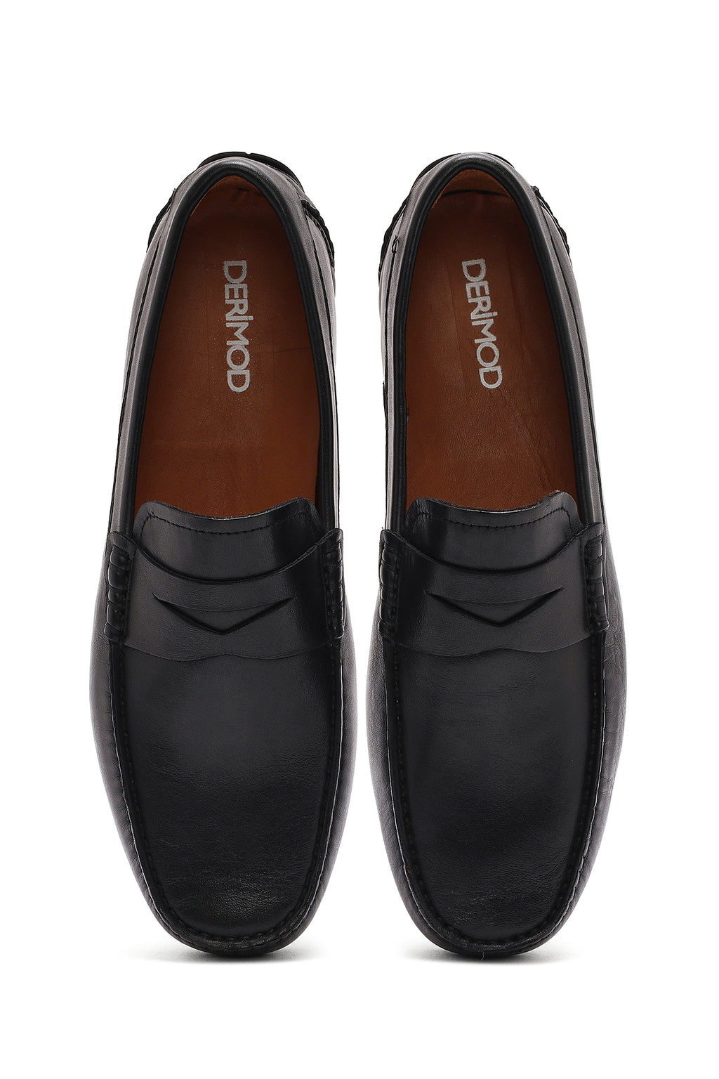 Erkek Siyah Casual Deri Loafer