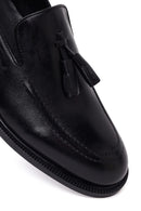 Male Black Tasselled Leather Classic Loafer | Derimod Male Black Tasselled Leather Classic Loafer | Derimod