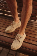 Derimod Zero Erkek Bej Bağcıklı Kumaş Sneaker | Derimod Derimod Zero Erkek Bej Bağcıklı Kumaş Sneaker | Derimod