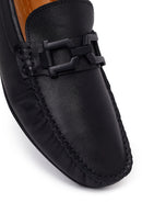 Erkek Siyah Tokalı Deri Loafer | Derimod Erkek Siyah Tokalı Deri Loafer | Derimod