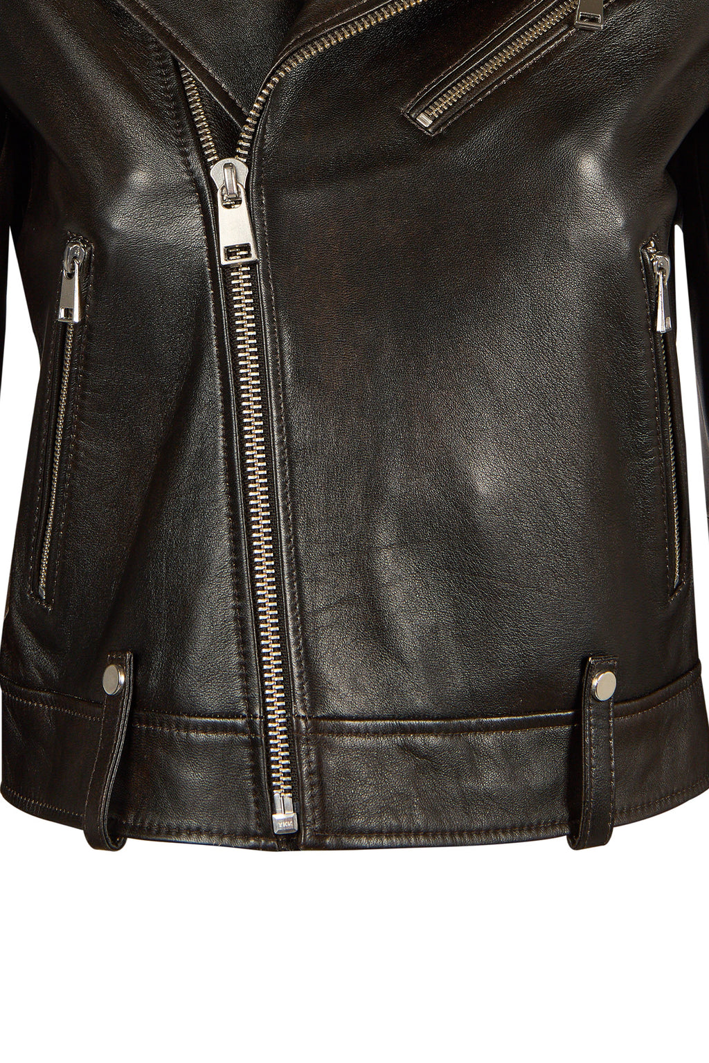 Newyork Kadın Bronz Biker Deri Ceket
