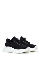 Kadın Siyah Kalın Tabanlı Kumaş Sneaker | Derimod Kadın Siyah Kalın Tabanlı Kumaş Sneaker | Derimod