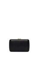 Woman Black Accessory-Detail Long Chain-Strap Mini Evening Clutch Bag | Derimod Woman Black Accessory-Detail Long Chain-Strap Mini Evening Clutch Bag | Derimod