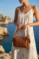 Woman Brown Long-Strap Quilted Shoulder Bag | Derimod Woman Brown Long-Strap Quilted Shoulder Bag | Derimod