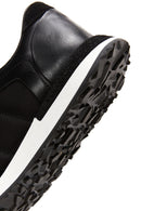 Erkek Siyah Süet Detaylı Sneaker | Derimod Erkek Siyah Süet Detaylı Sneaker | Derimod
