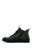 Erkek Haki Deri Bilekli Sneaker | Derimod Erkek Haki Deri Bilekli Sneaker | Derimod