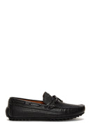Men's Leather Printed Loafer | Derimod Men's Leather Printed Loafer | Derimod