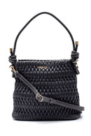 Women's Knitted Detailed Shoulder Bag | Derimod Women's Knitted Detailed Shoulder Bag | Derimod