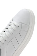 Kadın Beyaz Bağcıklı Deri Sneaker | Derimod Kadın Beyaz Bağcıklı Deri Sneaker | Derimod