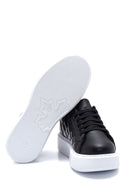 Kadın Siyah Kapitone Kalın Tabanlı Kapitone Sneaker | Derimod Kadın Siyah Kapitone Kalın Tabanlı Kapitone Sneaker | Derimod
