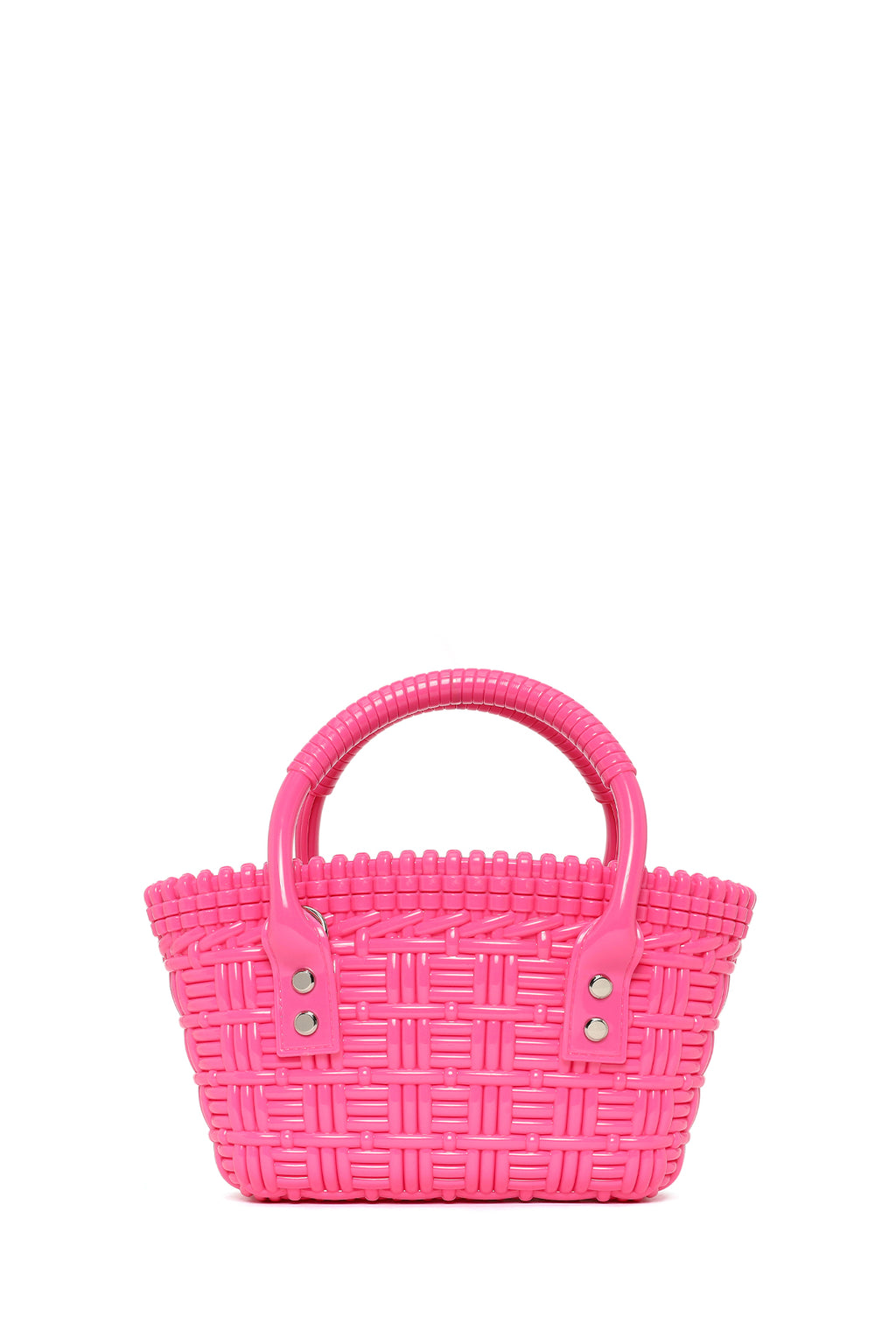 Kadın Pembe Uzun Askılı Mini Jelly Kol Çantası
