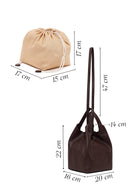 Woman Brown Casual Leather Shoulder Bag | Derimod Woman Brown Casual Leather Shoulder Bag | Derimod