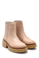 Women's Leather Thick Soled Boots | Derimod Women's Leather Thick Soled Boots | Derimod