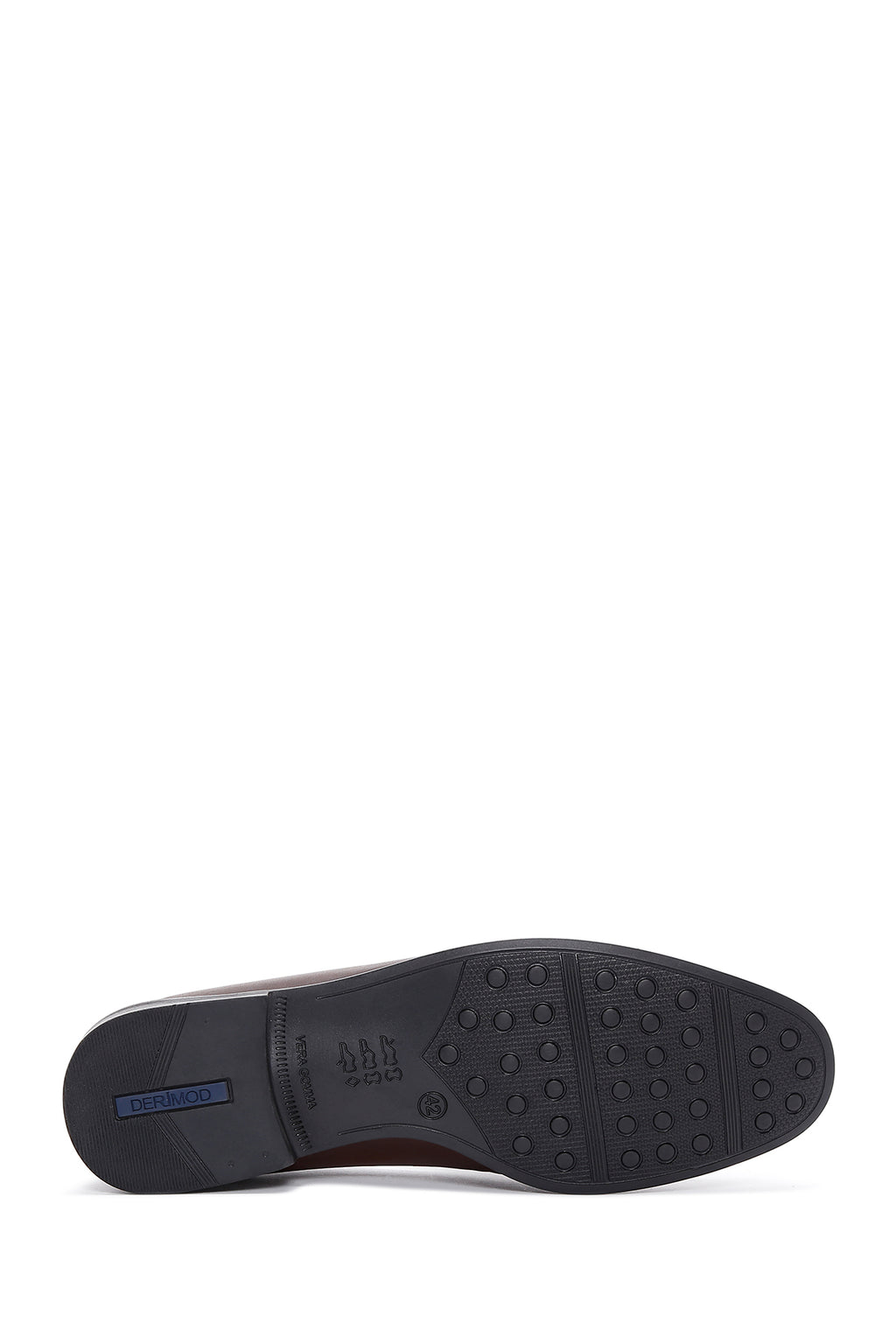 Erkek Kahverengi Deri Püsküllü Klasik Loafer