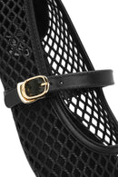 Women's Black Buckled Jelly Ballerinas | Derimod Women's Black Buckled Jelly Ballerinas | Derimod