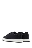 Men's Black Lace-up Leather Sneaker | Derimod Men's Black Lace-up Leather Sneaker | Derimod