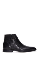 Men's Black Leather Classic Zipper Boots | Derimod Men's Black Leather Classic Zipper Boots | Derimod